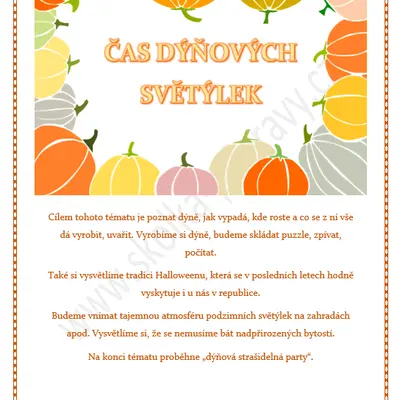 Čas dýňových světýlek