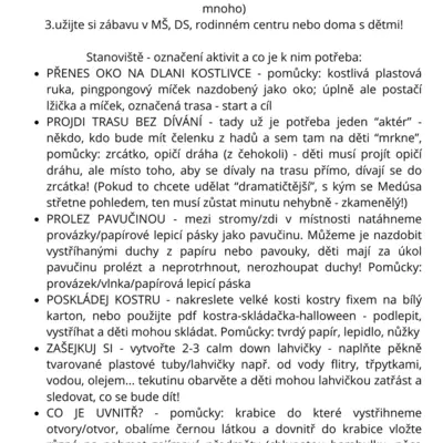 Halloween - stanoviště