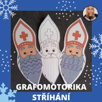 Mikulášská legenda, grafomotorika a stříhání