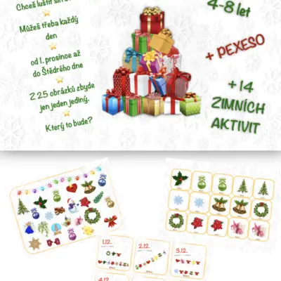 Adventní kalendář s šifrou (4-8 let)