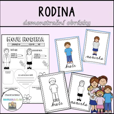 RODINA - demonstrační karty a pracovní listy