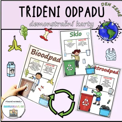 TŘÍDĚNÍ ODPADU - demonstrační karty 