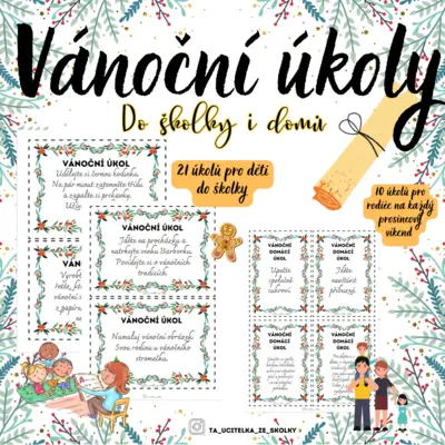 VÁNOČNÍ ÚKOLY - Do školky i na doma