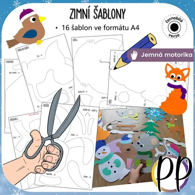 Zimní šablony (výzdoba)
