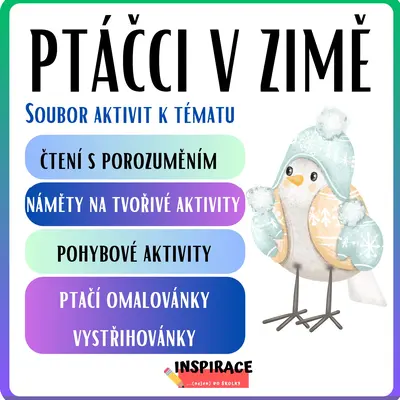 PTÁČCI V ZIMĚ 🐦‍⬛(soubor aktivit k tématu)