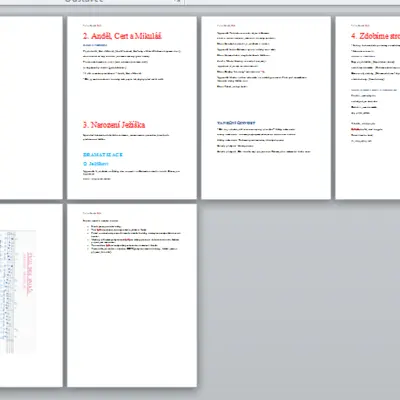 Scénář k vánoční besídce