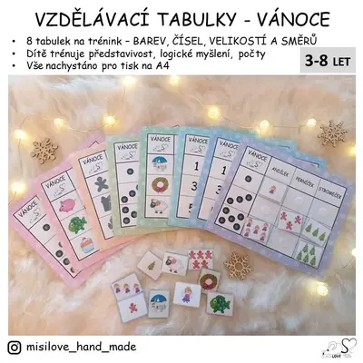 LOGOPEDICKÉ TABULKY - VÁNOCE