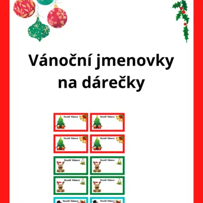 Vánoční jmenovky