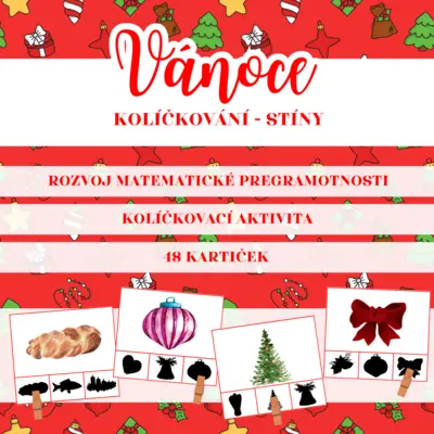 VÁNOCE - kolíčkování (stíny)