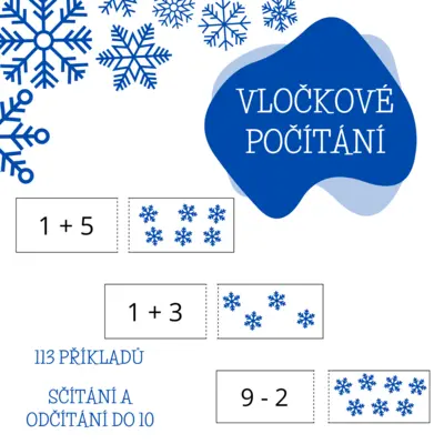 VLOČKOVÉ POČÍTÁNÍ - sčítání a odčítání do 10