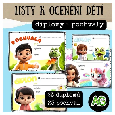 46 diplomů a pochval 