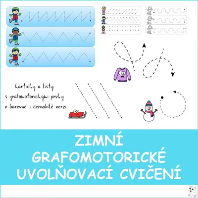 Zimní grafomotorické uvolňovací cvičení