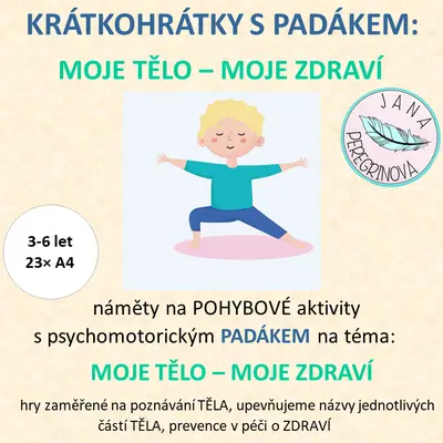KRÁTKOHRÁTKY S PADÁKEM: MOJE TĚLO- MOJE ZDRAVÍ (POHYBOVÉ hry)