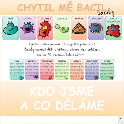 Bacily - Kdo jsme a co děláme - barevná i černobílá verze