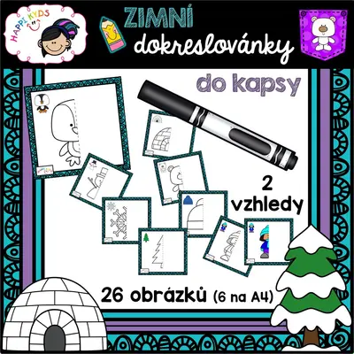 ZIMNÍ DOKRESLOVÁNKY do kapsy