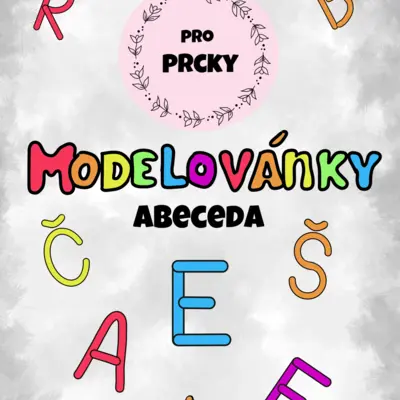 Modelovánky - Abeceda (modelovací podložky)