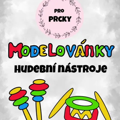 Modelovánky - hudební nástroje (modelovací podložky)