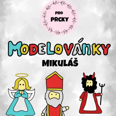 Modelovánky - Mikuláš (modelovací podložky)