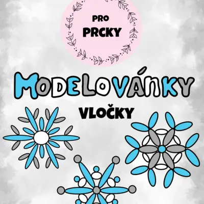 Modelovánky - Vločky (modelovací podložky)