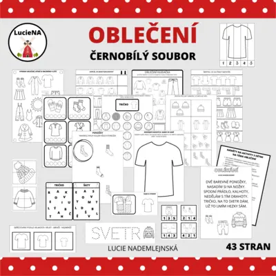 OBLEČENÍ - černobílé