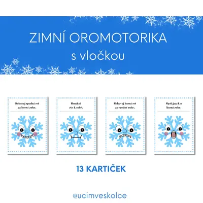 Zimní oromotorika s vločkou