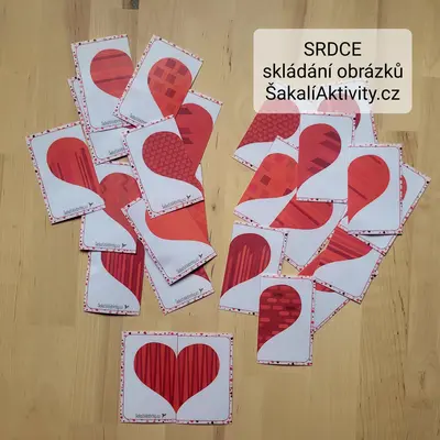 SRDCE - skládání obrázků