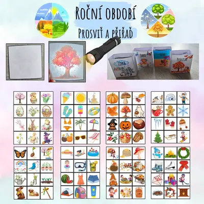 Prosviť a přiřaď - Roční období