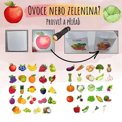 Prosviť a přiřaď - ovoce nebo zelenina?