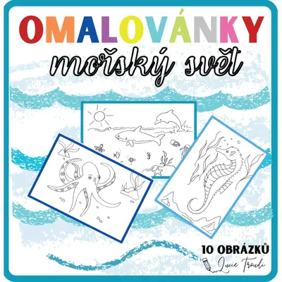 Omalovánky - MOŘSKÝ SVĚT 🐬