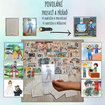 Prosviť a přiřaď - povolání