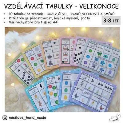 VZDĚLÁVACÍ TABULKY - VELIKONOCE