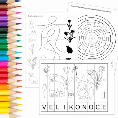 VELIKONOCE - PRACOVNÍ LISTY