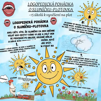 LOGOPEDICKÁ POHÁDKA O SLUNÍČKU-PLOTOVKA