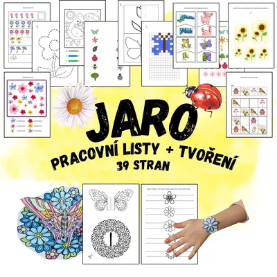 Jaro - pracovní listy + tvoření