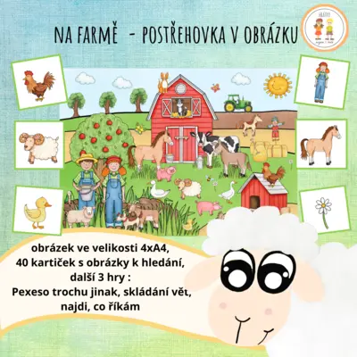 Na farmě - postřehovka v obrázku 