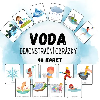 VODA všude kolem nás - Demonstrační obrázky, den vody