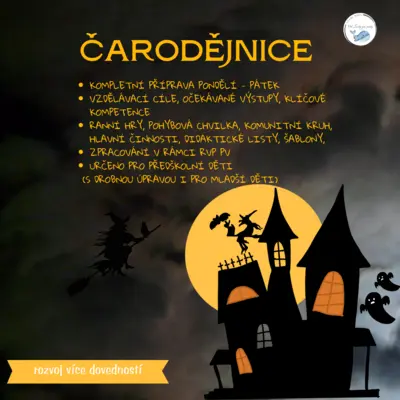 ČARODĚJNICE - TÝDENNÍ PŘÍPRAVA 