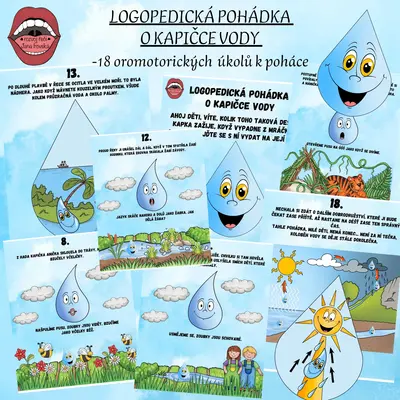 LOGOPEDICKÁ POHÁDKA O KAPIČCE VODY