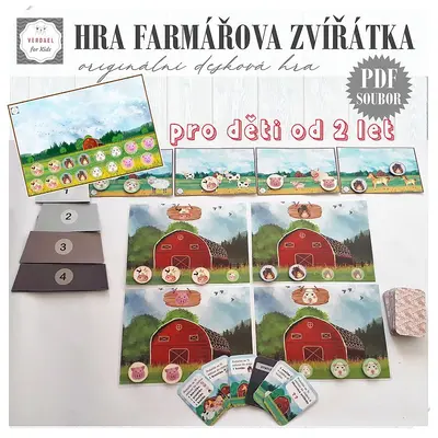 FARMÁŘOVA ZVÍŘÁTKA - originální desková hra
