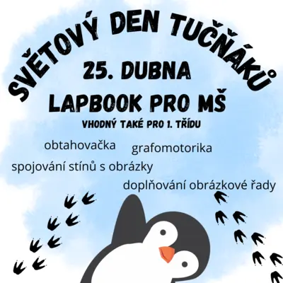 Světový den tučňáků lapbook MŠ