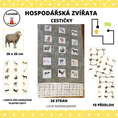 HOSPODÁŘSKÁ ZVÍŘATA - CESTIČKY