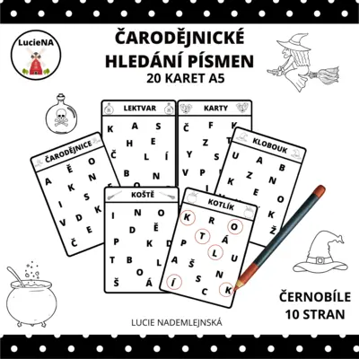 ČARODĚJNICKÉ HLEDÁNÍ PÍSMEN