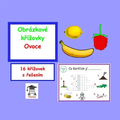 Obrázkové křížovky Ovoce 
