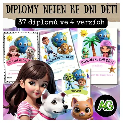 DIPLOMY - NEJEN NA DEN DĚTÍ - 37 DIPLOMŮ