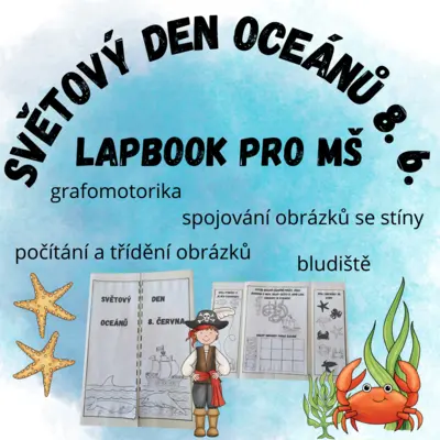 Světový den oceánů 8. 6. - lapbook pro MŠ