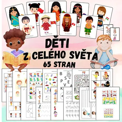 Děti z celého světa, den dětí - soubor aktivit