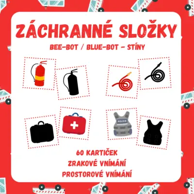 ZÁCHRANNÉ SLOŽKY - Bee-Bot / Blue-Bot - stíny