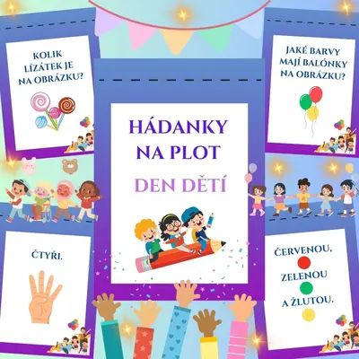 Hádanky na plot - Den dětí