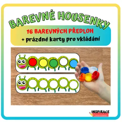 BAREVNÉ HOUSENKY 🐛- hrátky s PET víčky