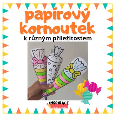 Papírový kornoutek 🎉 k různým příležitostem